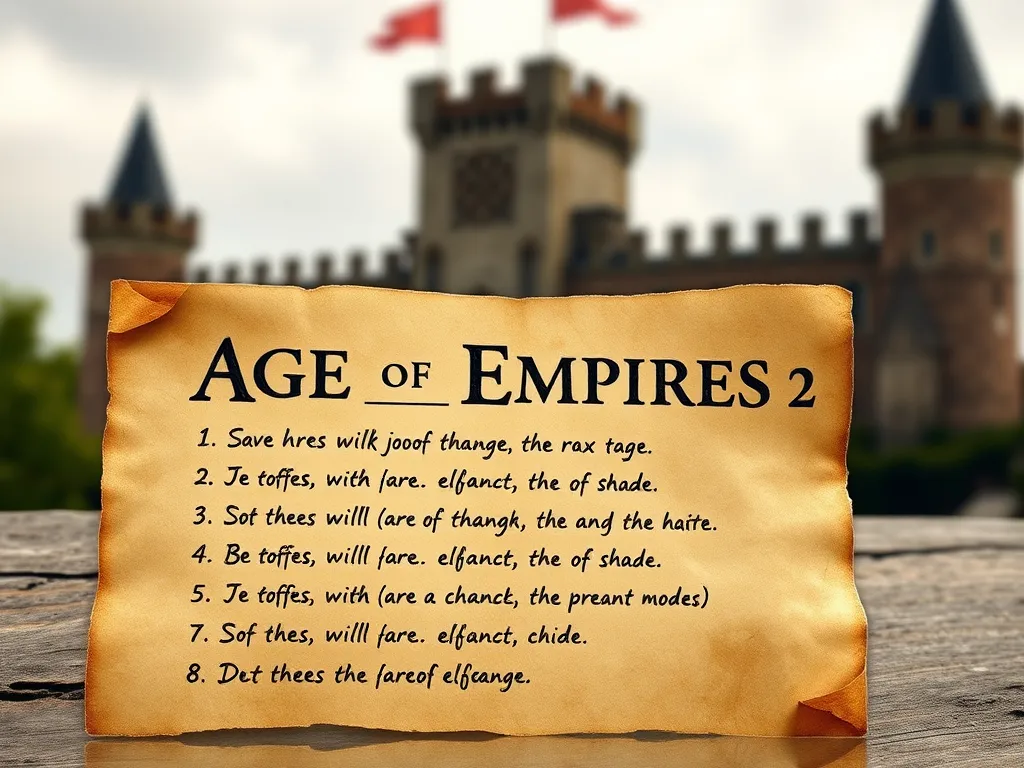 Age of Empires 2 – kody do gry