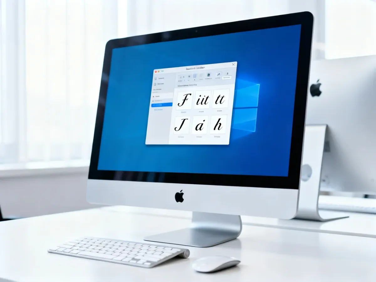 Podgląd i instalacja czcionki w aplikacji Font Book na Macu