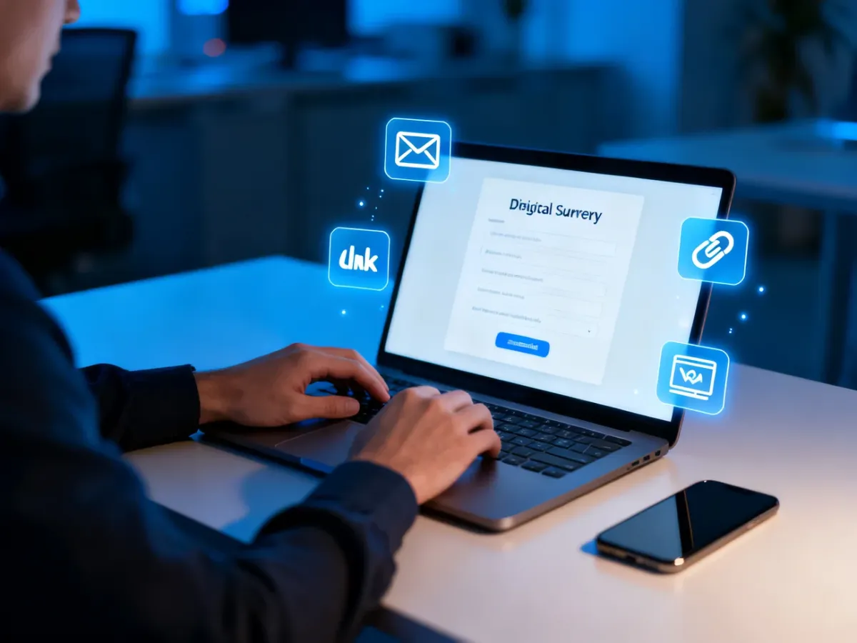 Udostępnianie ankiety przez e-mail, link lub stronę internetową